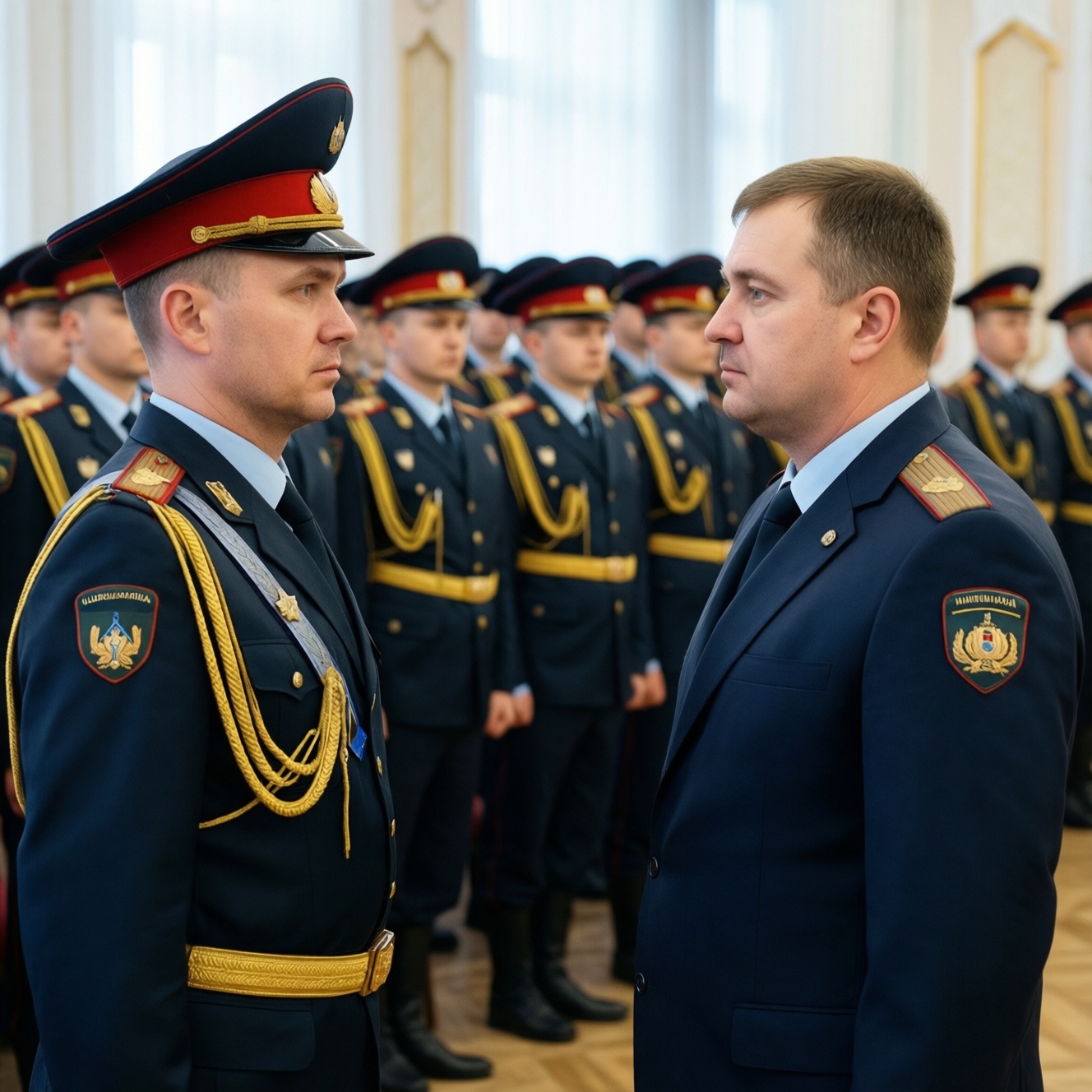 Владислав Шапша напутствовал молодых полицейских служить честно и оправдать доверие жителей